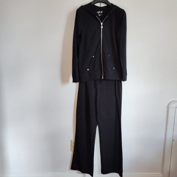 Ladies SZ PS Style & Co Sport Black Track Suit - Picture 1 of 5